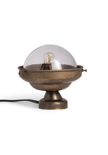 Small Brown Copper Table Lamp, 1940s-50s