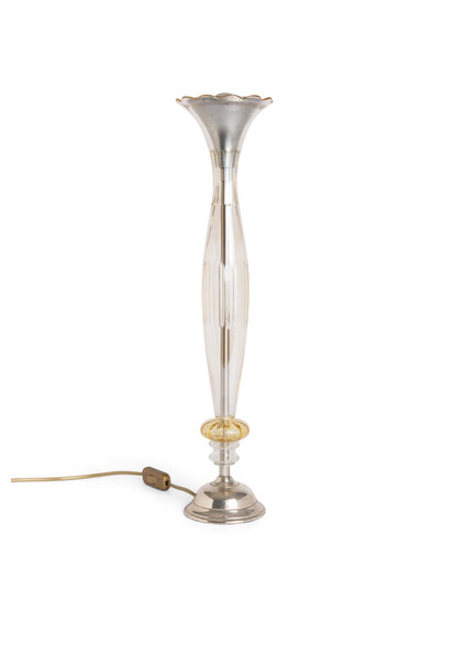 Glass Table Lamp, Trumpet, 1950s