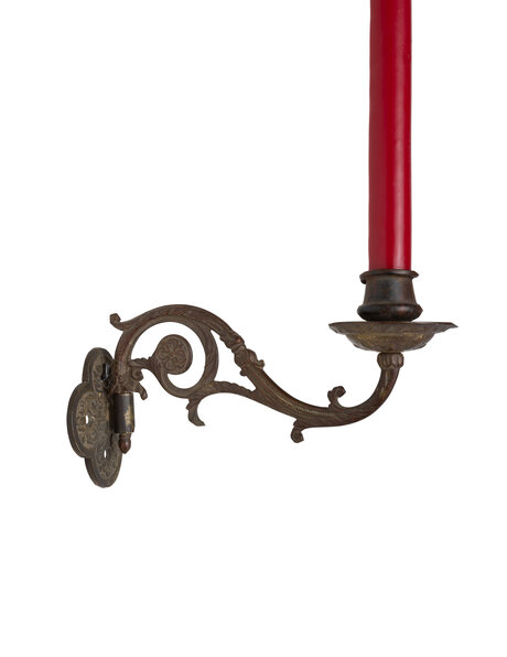 Antique wall lamp, for 1 real candle