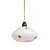 Star hanging lamp, white glass