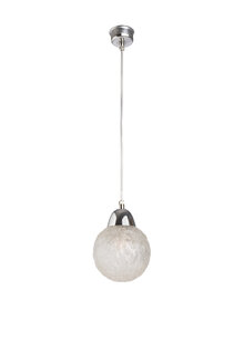 Glass Hanging Lamp, Ball, 1950s