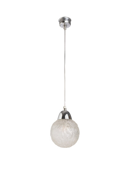 Glass Hanging Lamp, Ball, 1950s