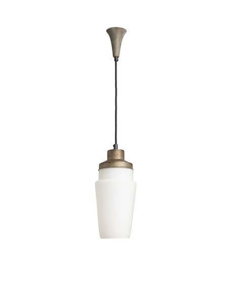 Glazen hanglamp, wit