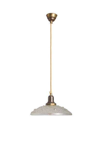 Kleine Vintage Hanglamp, Glazen Bubbeltjes, Jaren 60