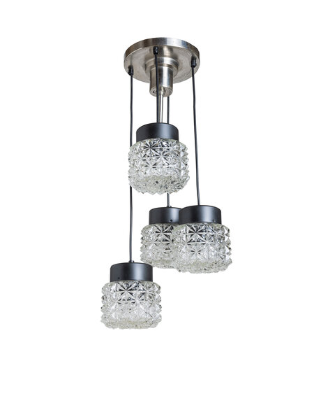 cascade pendant lamp made of glass