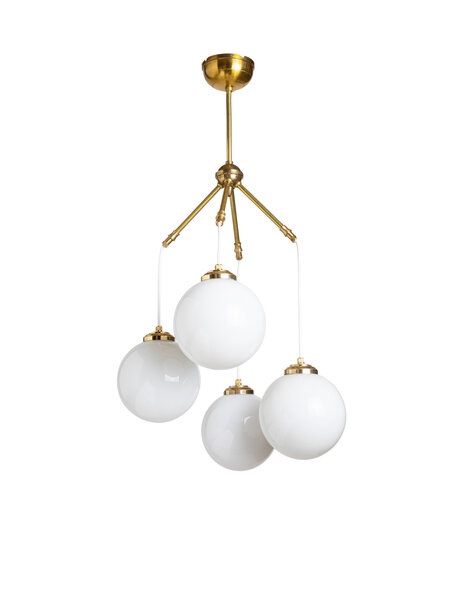 Beautiful pendant lamp, white glass