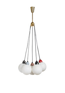 Vintage Tros Hanglamp, Alle Kleuren, Jaren 50