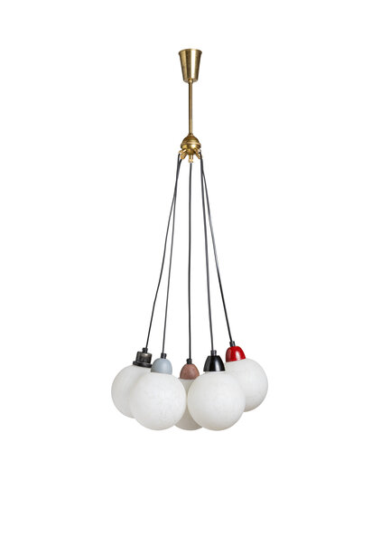 Vintage Tros Hanglamp, Alle Kleuren, Jaren 50