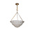Art Deco pendant lamp, frosted glass bowl, French