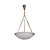 Art Deco pendant lamp, France, frosted glass bowl