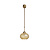 Old pendant lamp, sliding pendant with glass shade