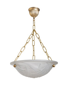 1930s Hanging Lamp, Signed: Negra, France