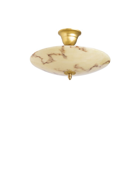 Vintage hanging lamp, small glass bowl, fifties