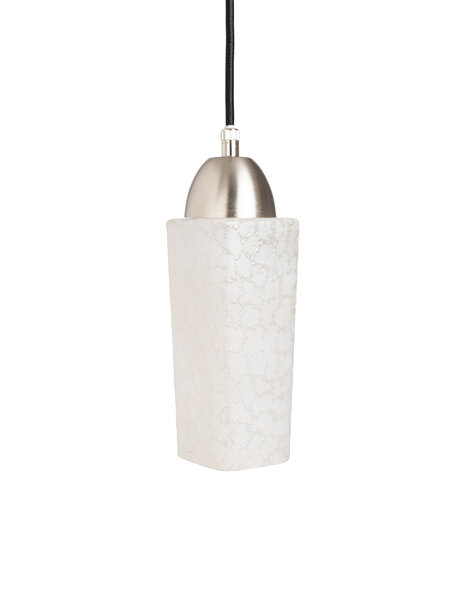 Kleine vintage hanglamp, rechthoekig glas