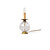 Classic table lamp, cut glass, 1 candle
