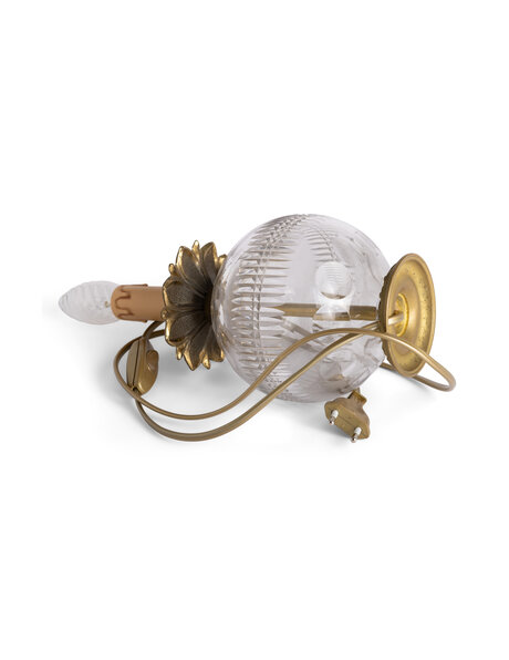 Classic table lamp, cut glass, 1 candle