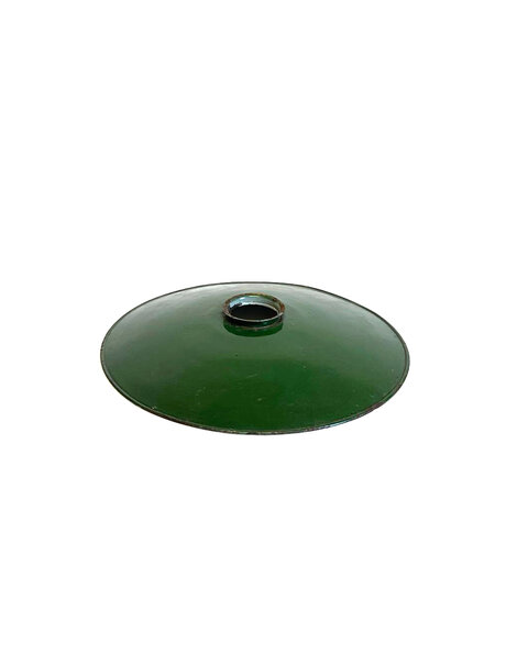 Lampenkap industrieel, groen emaille
