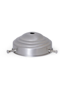 Glass Lamp Shade Holder, Matt Nickel 8.0 cm