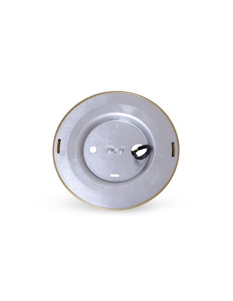 Ceiling fixture ring, goldish-brass, maximum glass rim diam. 12.0 cm (4.7 in)