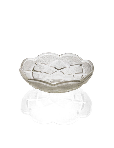 Glass dish, flower, luster glass