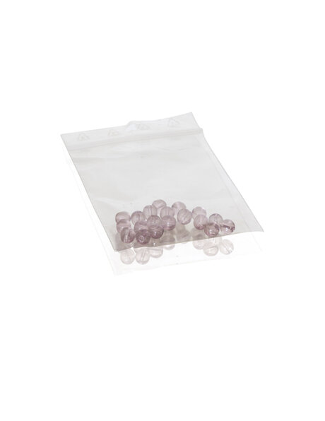 Glass bead, small lilac balls, bags of 20 pieces
