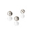 Antique round faceted glass beads 10 pcs
