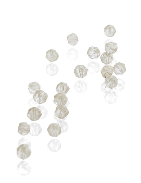 Antieke facet-geslepen glaskralen 20 stuks