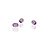 Glass bead, small purple beads, bags of 20 pieces