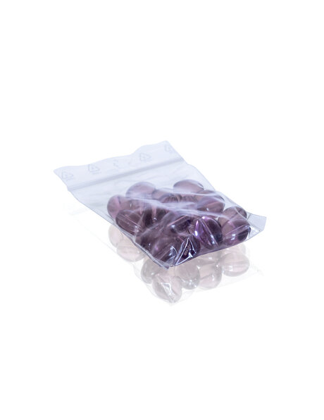 Glass bead, small purple beads, bags of 20 pieces