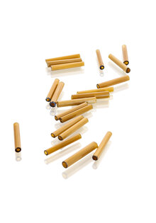 Glass Beads, Gold Colour 20 Pcs