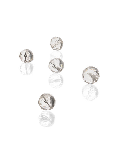 Chandelier beads with hole, 5 pieces