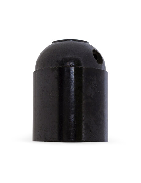 e27 fitting, black plastic fitting with side-entry