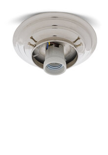 Ceiling Lamp Ring, Chrome, 8 cm / 3.15 inch