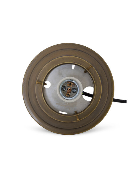 Patinated Brass Ceiling Fitter (Classic Style)