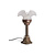 Small brown copper accent lamp frosted glass