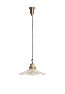 Industriële Geschulpte Hanglamp, Jaren 40