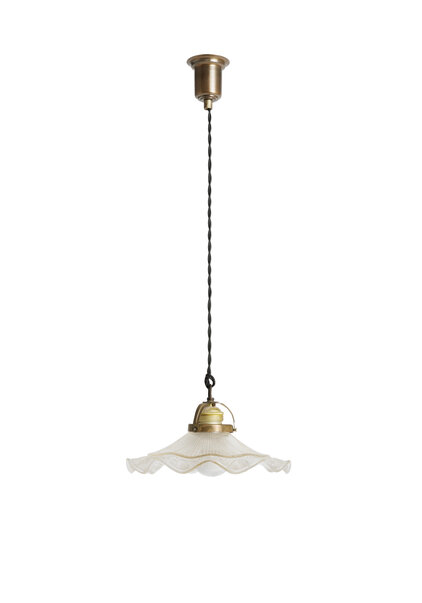 Industriële Geschulpte Hanglamp, Jaren 40