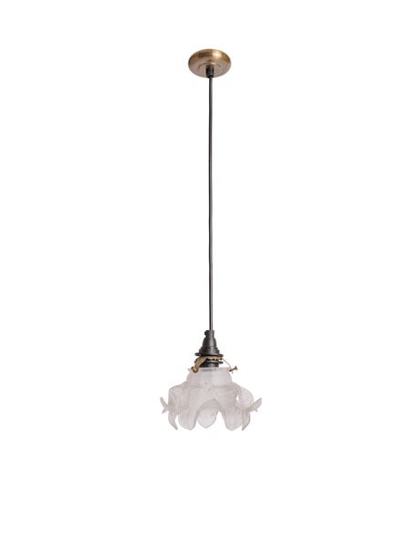 Vintage 1940s Mood Light Frosted Glass Rose