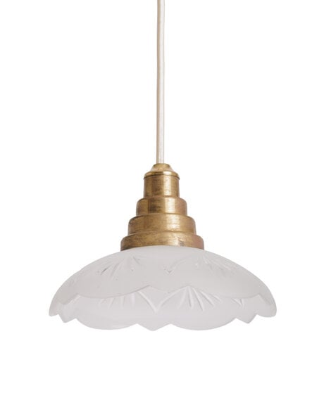 Vintage 1930s Mood Light Cut Frosted Glass