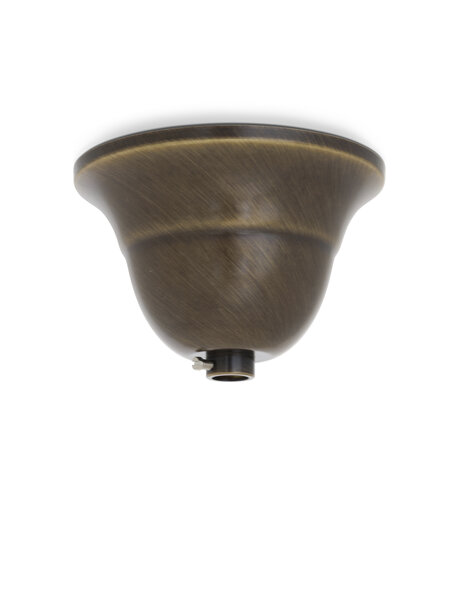 Ceiling cup made of patinated brass