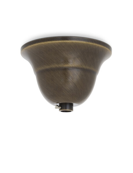 Ceiling cup made of patinated brass