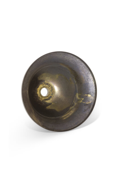 Ceiling cup made of patinated brass