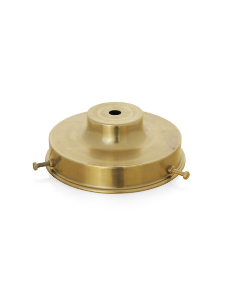 Brass shade holder with 3 screws for glass