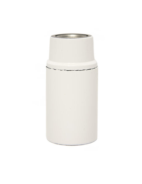 White E14 socket bakelite smooth exterior