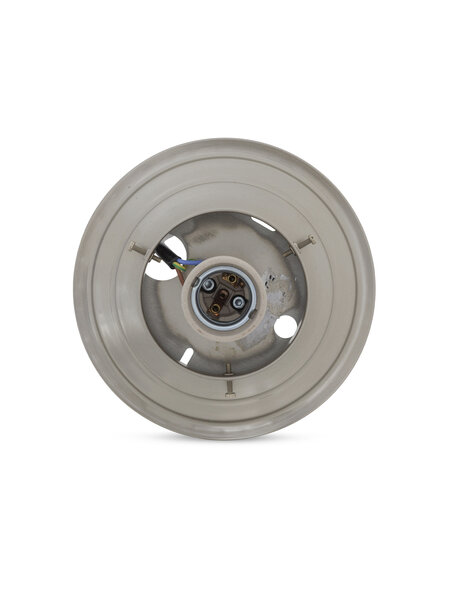 Plafonniere ring, mat nikkel, voor glas met opstaande rand, diameter: 8 cm