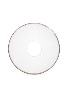 Glass Bobeche With Gold Rim