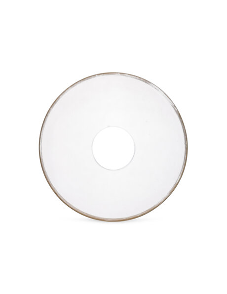 Bobeche druppelvanger helder glas goudrandje 9.7cm