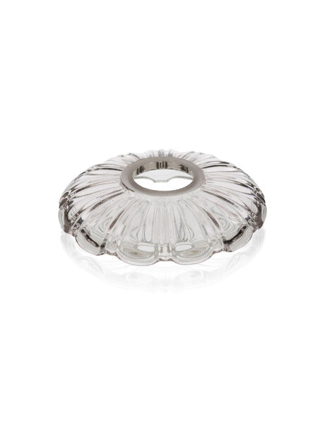 Glass dish, flower, luster glass