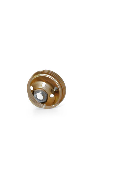 Lamp fitting, E27, brass colour, screw thread