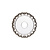 Baccarat bobeche helder dik glas jaren 40, 10.8cm
